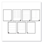 Fusion Smart Notebook, Seven Assorted Page Formats, Black Cover, (21) 11 x 8.5 Sheets