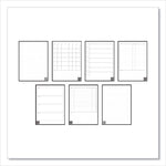 Fusion Smart Notebook, Seven Assorted Page Formats, Teal Cover, (21) 11 x 8.5 Sheets