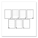 Fusion Smart Notebook, Seven Assorted Page Formats, Blue Cover, (21) 11 x 8.5 Sheets