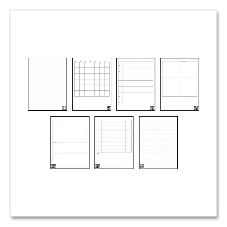 Fusion Smart Notebook, Seven Assorted Page Formats, Blue Cover, (21) 11 x 8.5 Sheets