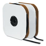 Sticky-Back Fasteners, Loop Side, 2" X 75 Ft, Black