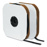 Sticky-Back Fasteners, Hook Side, 2" X 75 Ft, Black