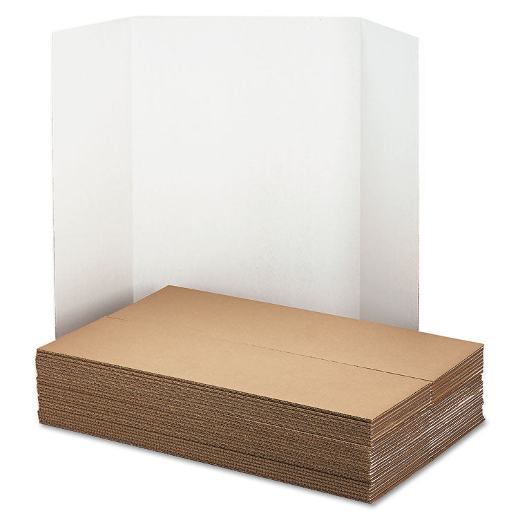 Spotlight Corrugated Presentation Board, 48 X 36, White/kraft, 24/carton