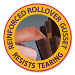 TUFF Expanding Wallets, 5.25" Expansion, 1 Section, Elastic Cord Closure, Letter Size, Redrope