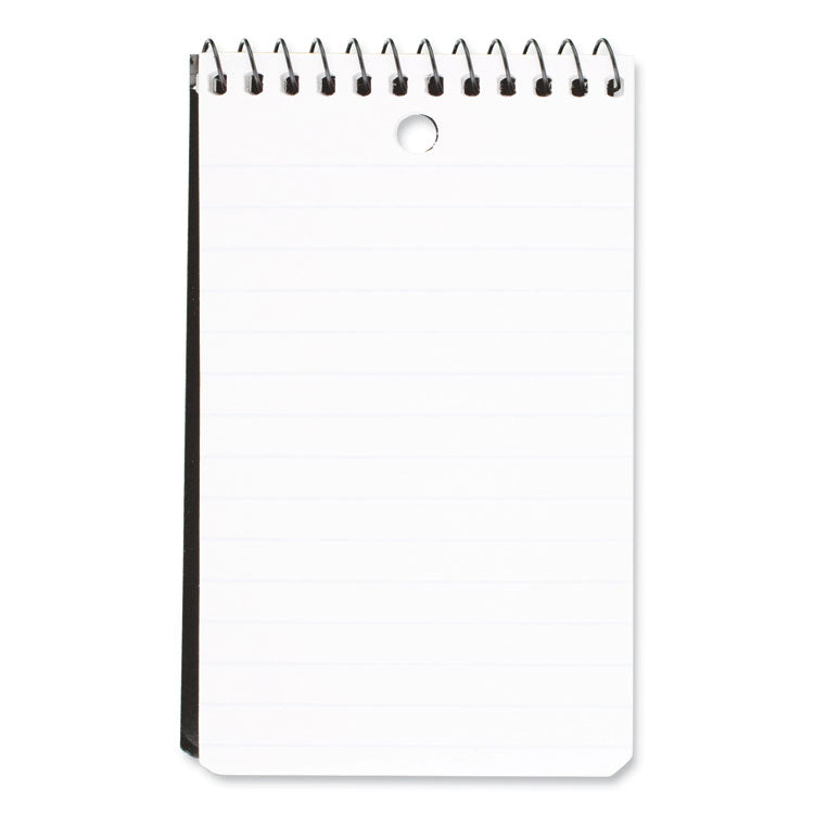Wirebound Memo Pad With Wall-Hanger Eyelet, Medium/college Rule, Randomly Assorted Cover Colors, 60 White 3 X 5 Sheets
