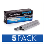 S.F. 1 Standard Staples, 0.25" Leg, 0.5" Crown, Steel, 5,000/Pack, 5 Packs/Box