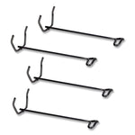 Desk Tray Stacking Posts for 5" Capacity Trays, Wire, Black, 4 Posts/Set