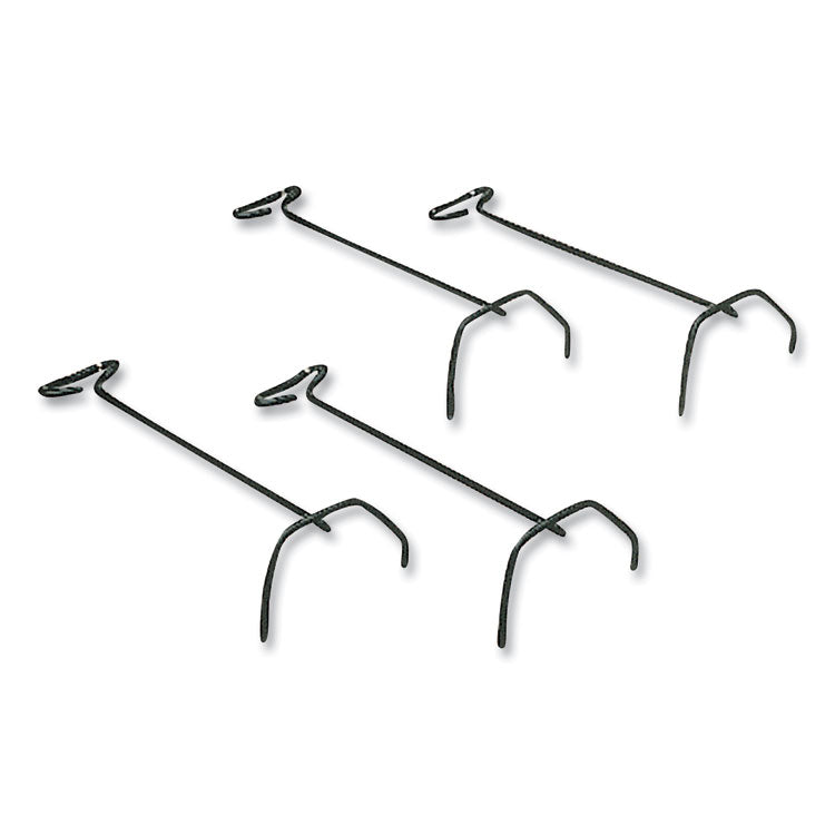 Desk Tray Stacking Posts for 5" Capacity Trays, Wire, Black, 4 Posts/Set