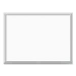 Melamine Dry Erase Board, 24" x 18" (Actual Size: 23" x 17"), White Surface, Satin Aluminum Frame