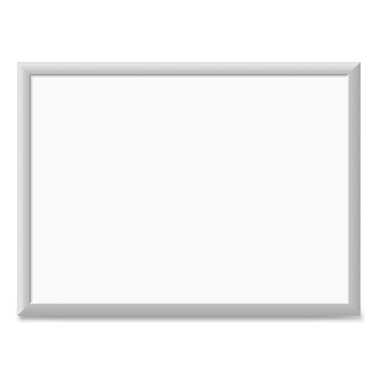 Melamine Dry Erase Board, 24" x 18" (Actual Size: 23" x 17"), White Surface, Satin Aluminum Frame