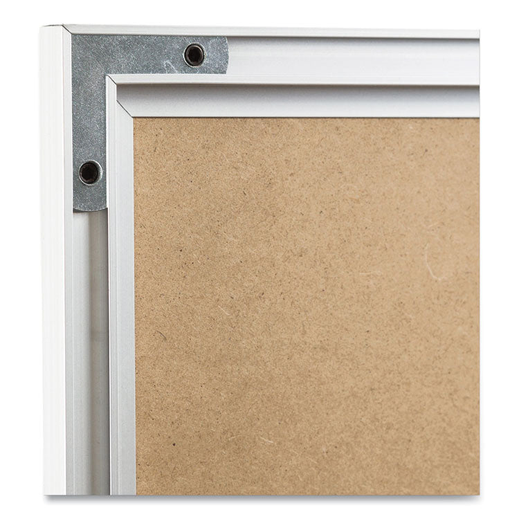 Melamine Dry Erase Board, 36" x 24" (Actual Size: 35" x 23"), White Surface, Satin Aluminum Frame