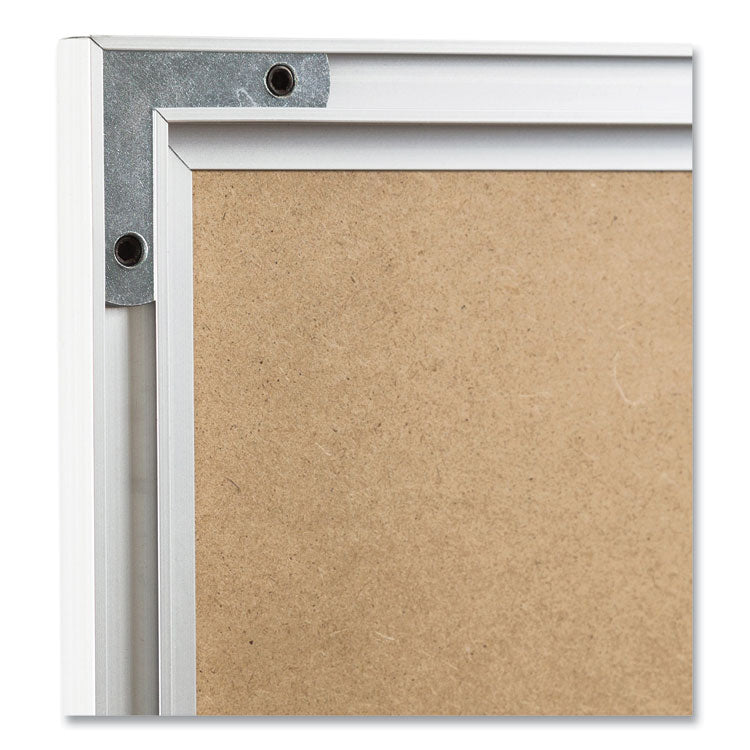 Melamine Dry Erase Board, 48" x 36" (Actual Size: 47" x 35"), White Surface, Satin Aluminum Frame