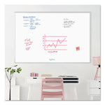 Melamine Dry Erase Board, 72" x 48" (Actual Size: 70" x 47"), White Surface, Satin Aluminum Frame