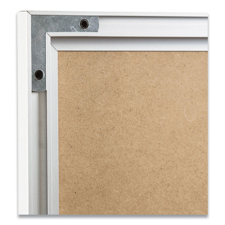 Magnetic Dry Erase Board with Aluminum Frame, 48" x 36" (Actual Size: 47" x 35"), White Surface, Satin Aluminum Frame