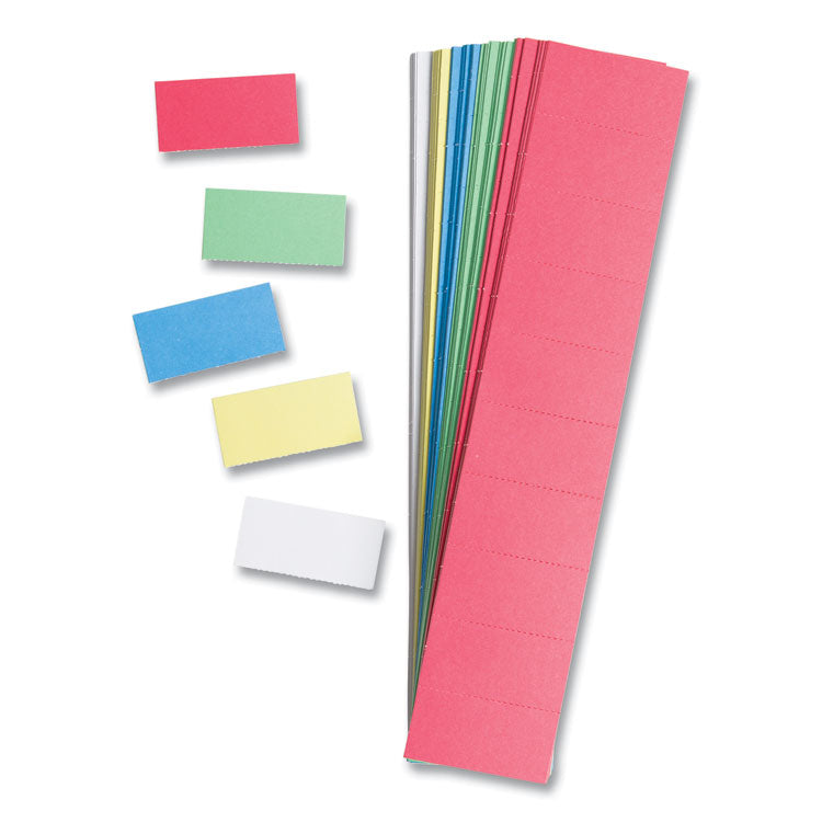 Data Card Replacement, 2 x 1, Assorted Colors, 1,000/Pack