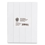 Dry Erase Magnetic Tape Strips, 6" X 0.88", White, 25/pack