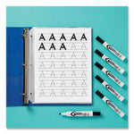 Marks A Lot Desk-Style Dry Erase Marker, Broad Chisel Tip, Black, Dozen (24408)