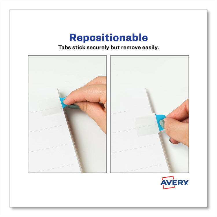 Ultra Tabs Repositionable Tabs, Mini Tabs: 1" x 1.5", 1/5-Cut, Assorted Colors, 80/Pack