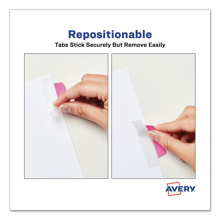 Ultra Tabs Repositionable Tabs, Margin Tabs: 2.5" x 1", 1/5-Cut, Assorted Neon Colors, 24/Pack