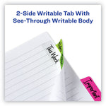 Ultra Tabs Repositionable Tabs, Margin Tabs: 2.5" x 1", 1/5-Cut, Assorted Neon Colors, 24/Pack