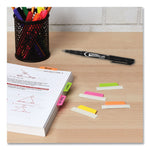 Ultra Tabs Repositionable Tabs, Margin Tabs: 2.5" x 1", 1/5-Cut, Assorted Neon Colors, 24/Pack