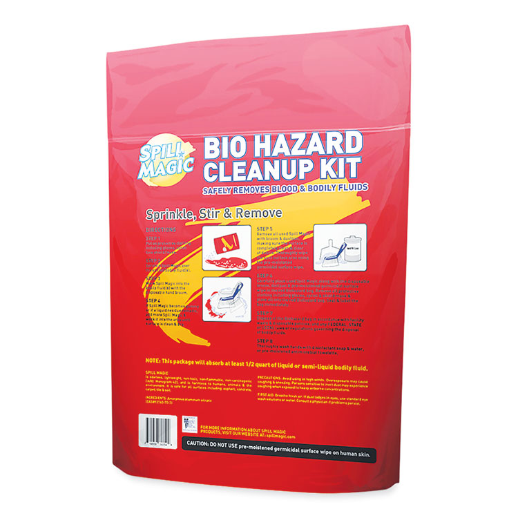Biohazard Spill CleanUp, 0.75 x 6 x 9