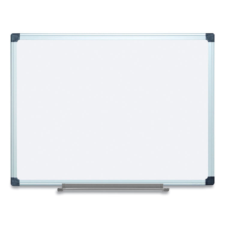 Porcelain Value Dry Erase Board, 36" x 48", White Surface, Satin Aluminum Frame
