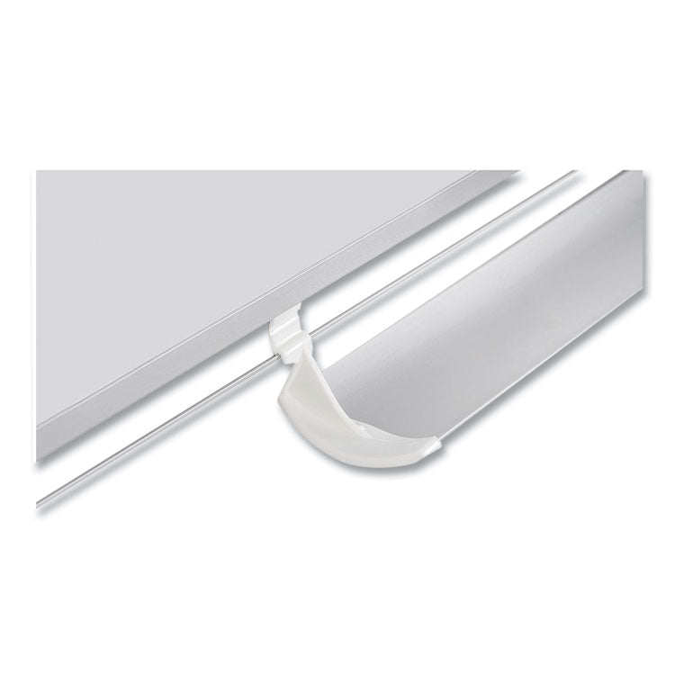 Magnetic Dry Erase Calendar Board, 12-Month Planning/Scheduling, 48" x 36", White Surface, Satin Aluminum Frame