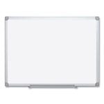 Earth Silver Easy Clean Dry Erase Boards, 96" x 48", White Surface, Satin Aluminum Frame