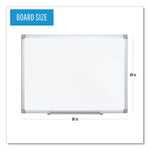 Earth Silver Easy Clean Dry Erase Boards, 96" x 48", White Surface, Satin Aluminum Frame