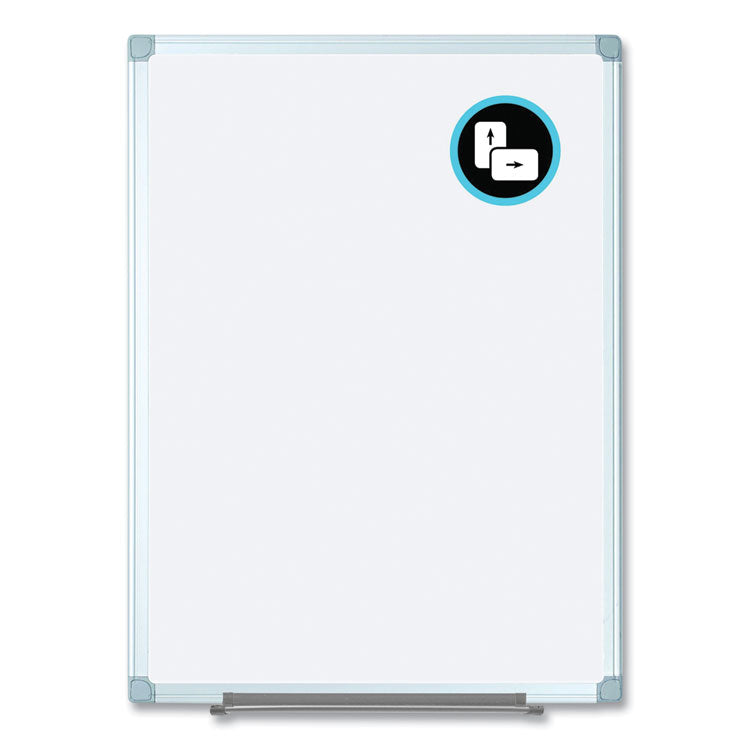 Earth Silver Easy Clean Dry Erase Boards, 96" x 48", White Surface, Satin Aluminum Frame