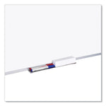 Earth Silver Easy Clean Dry Erase Boards, 96" x 48", White Surface, Satin Aluminum Frame