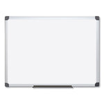 Value Lacquered Steel Magnetic Dry Erase Board, 96" x 48", White Surface, Satin Aluminum Frame