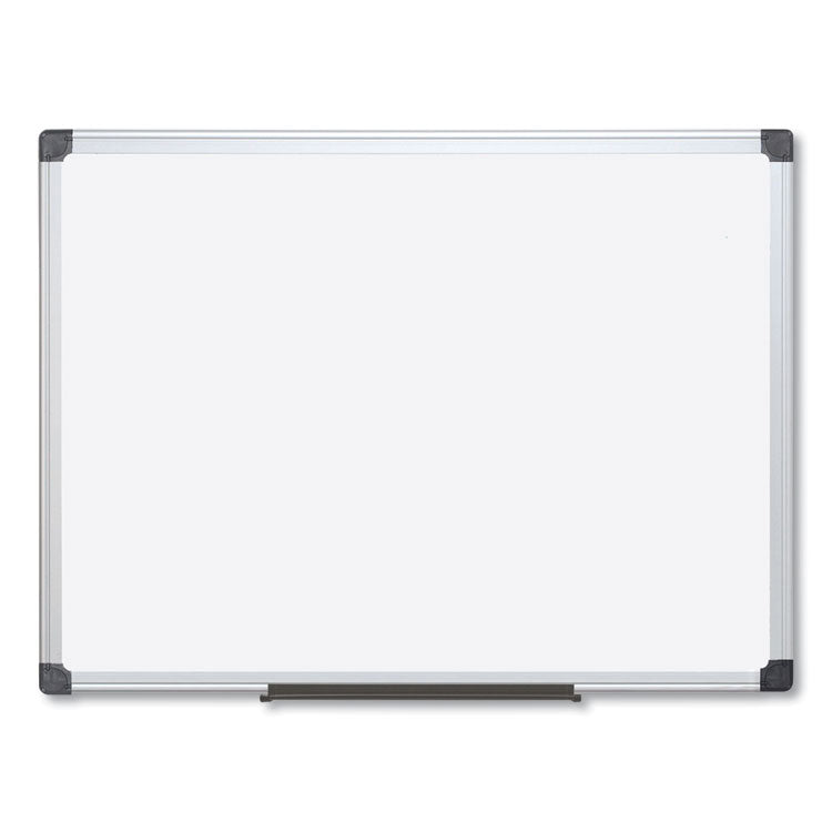 Value Lacquered Steel Magnetic Dry Erase Board, 96" x 48", White Surface, Satin Aluminum Frame