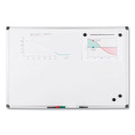 Value Lacquered Steel Magnetic Dry Erase Board, 96" x 48", White Surface, Satin Aluminum Frame