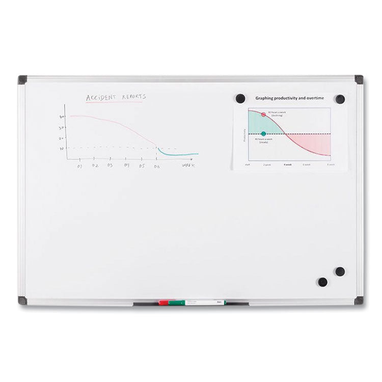 Value Lacquered Steel Magnetic Dry Erase Board, 96" x 48", White Surface, Satin Aluminum Frame