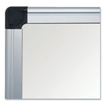 Value Lacquered Steel Magnetic Dry Erase Board, 96" x 48", White Surface, Satin Aluminum Frame