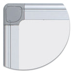 Earth Silver Easy Clean Dry Erase Boards, 72" x 48", White Surface, Satin Aluminum Frame