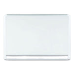 Gold Ultra Magnetic Dry Erase Boards, 36" x 24", White Surface, White/Natural Aluminum Frame