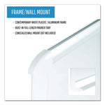 Gold Ultra Magnetic Dry Erase Boards, 36" x 24", White Surface, White/Natural Aluminum Frame