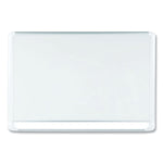 Gold Ultra Magnetic Dry Erase Boards, 48" x 36", White Surface, White/Natural Aluminum Frame