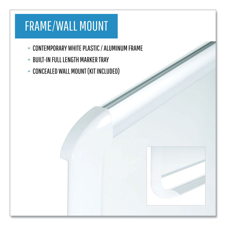 Gold Ultra Magnetic Dry Erase Boards, 48" x 36", White Surface, White/Natural Aluminum Frame
