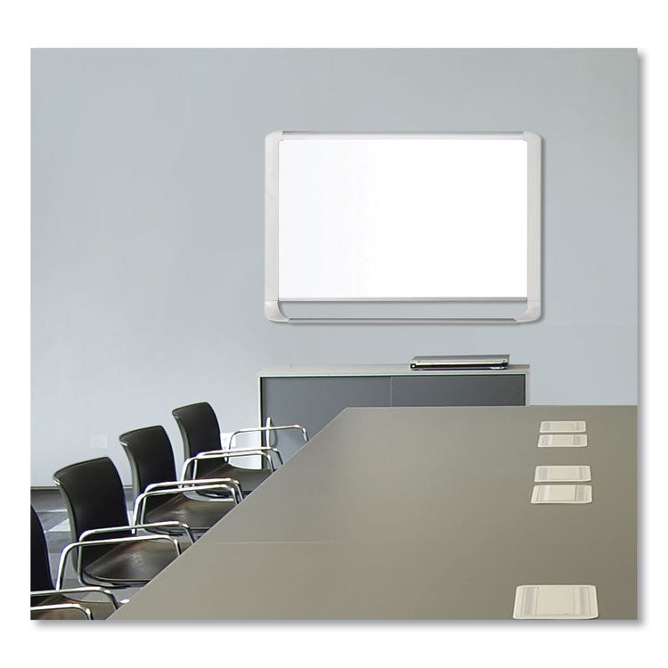 Gold Ultra Magnetic Dry Erase Boards, 48" x 36", White Surface, White/Natural Aluminum Frame