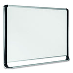 Pure Platinum Dry Erase Board, 96" x 48", White Surface, Silver/Black Aluminum Frame