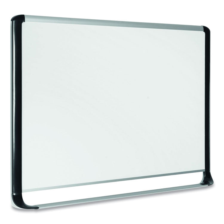 Pure Platinum Dry Erase Board, 96" x 48", White Surface, Silver/Black Aluminum Frame