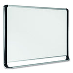 Gold Ultra Magnetic Dry Erase Boards, 72" x 48", White Surface, Black/Satin Aluminum Frame