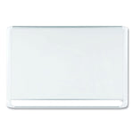 Gold Ultra Magnetic Dry Erase Boards, 72" x 48", White Surface, White/Natural Aluminum Frame