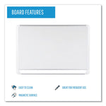 Gold Ultra Magnetic Dry Erase Boards, 72" x 48", White Surface, White/Natural Aluminum Frame
