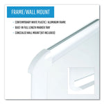 Gold Ultra Magnetic Dry Erase Boards, 72" x 48", White Surface, White/Natural Aluminum Frame
