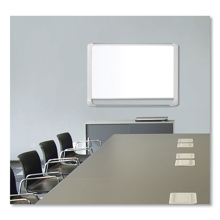 Gold Ultra Magnetic Dry Erase Boards, 72" x 48", White Surface, White/Natural Aluminum Frame